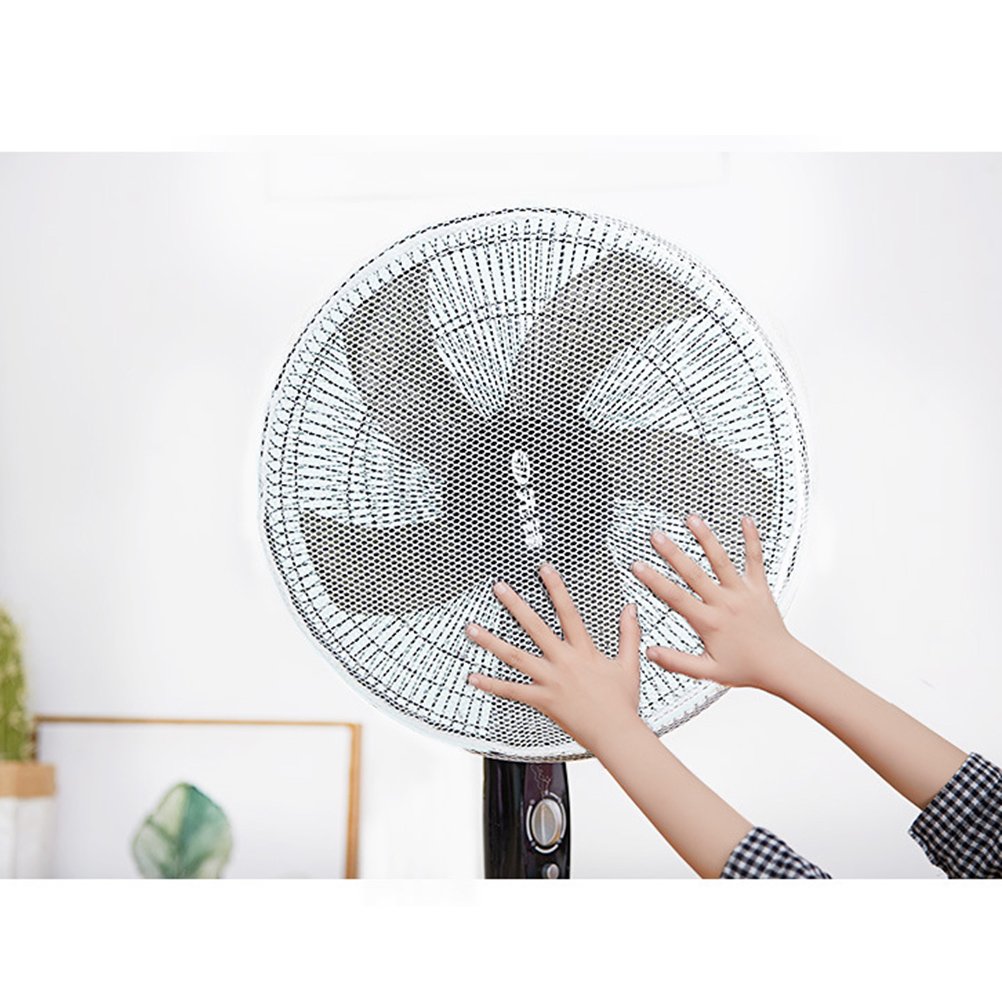 Family Fan Cover - Kid Finger Protector & Safety Fan Guard Net - Washable Summer Fan Cover for Baby Proofing & Home Safety - Perfect for Nursery, Bedroom, and Playroom