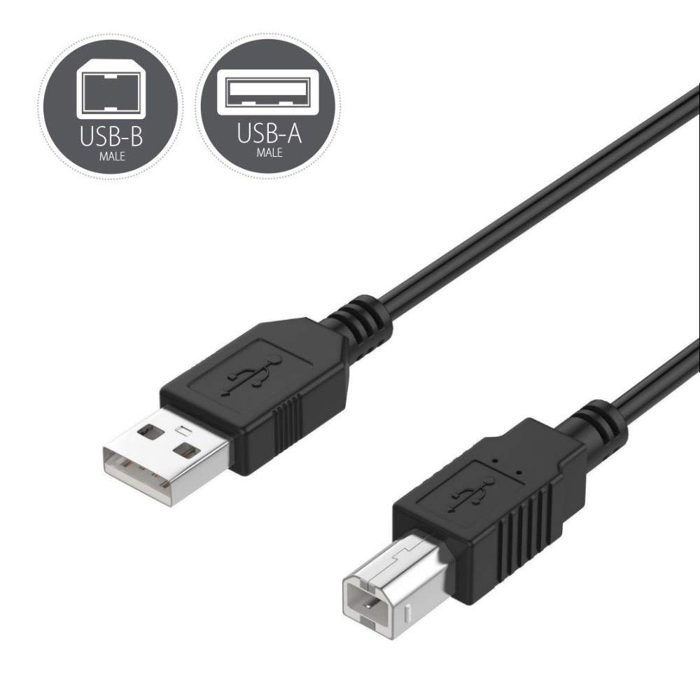 6ft USB Cable for ammoon AGM02 Mini 2-Channel Sound Card Mixer - High-Speed Data Sync & Charging Cord for Music Mixing, DJ Controllers, Audio Interfaces