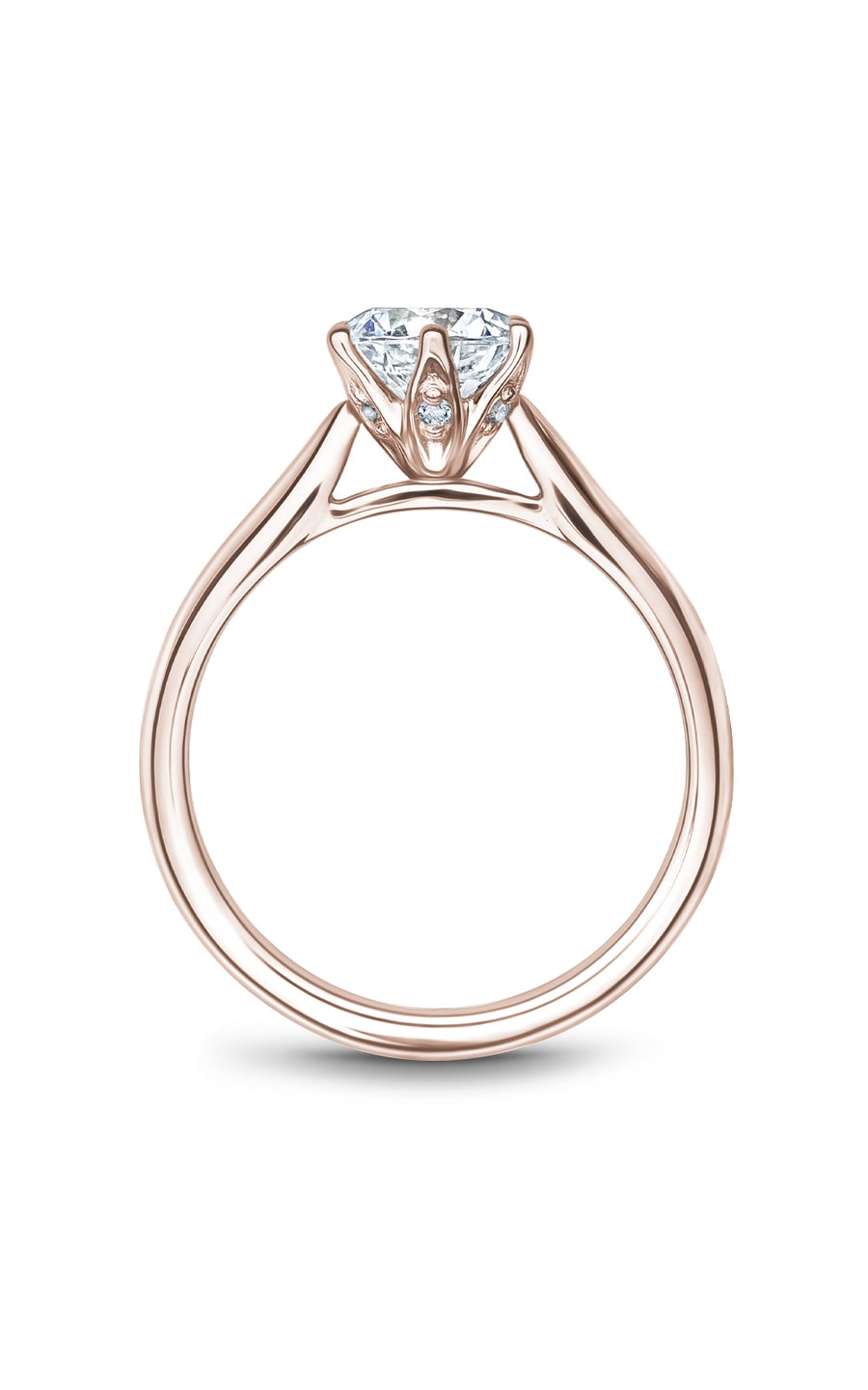Noam Carver B200 01RA Diamond Engagement Ring for Women - Perfect for Proposals, Weddings & Anniversary Gifts