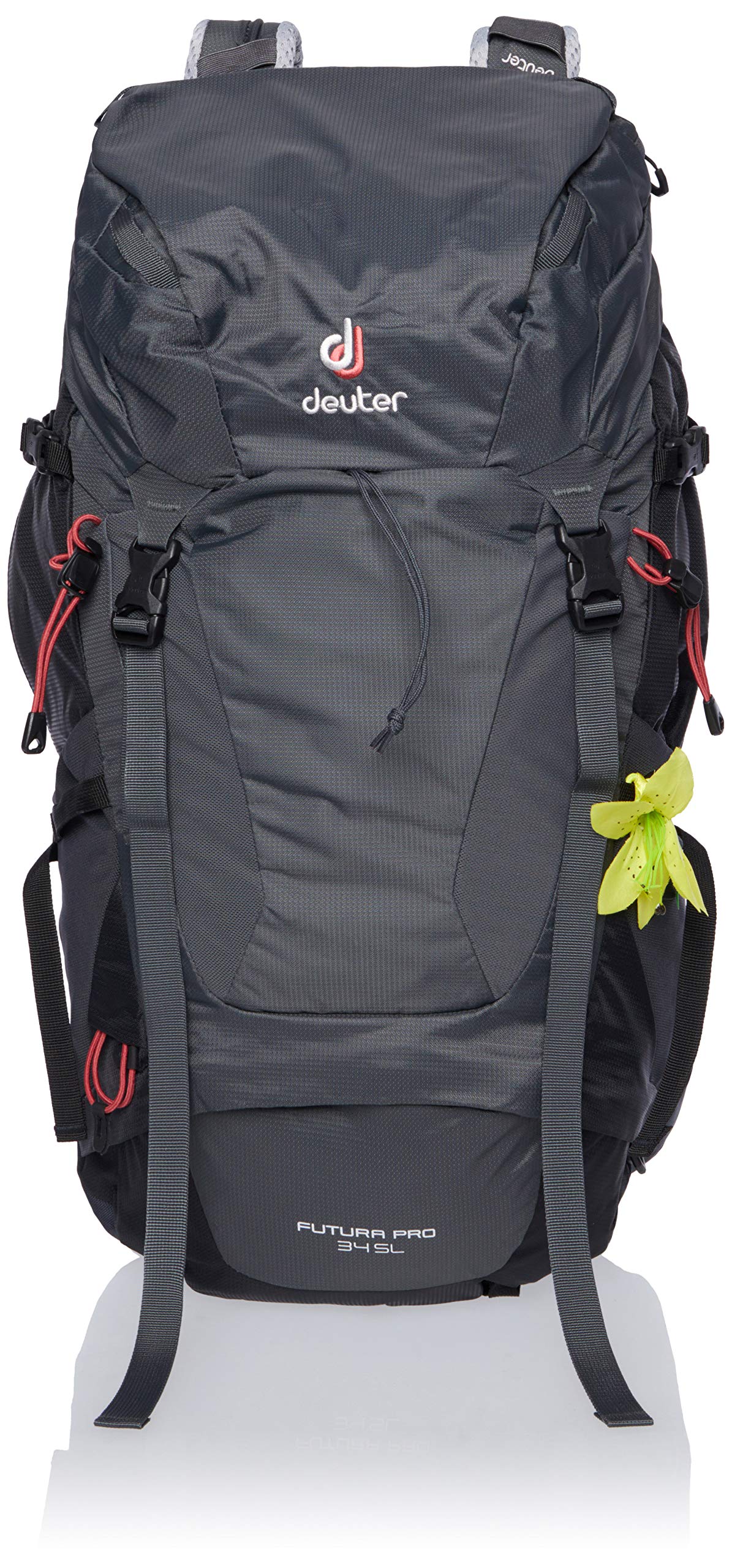 Deuter Futura PRO 34 SL Hiking Backpack for Women - Lightweight & Ergonomic Graphite/Black Daypack - Perfect for Outdoor Adventures, Travel & Commuting