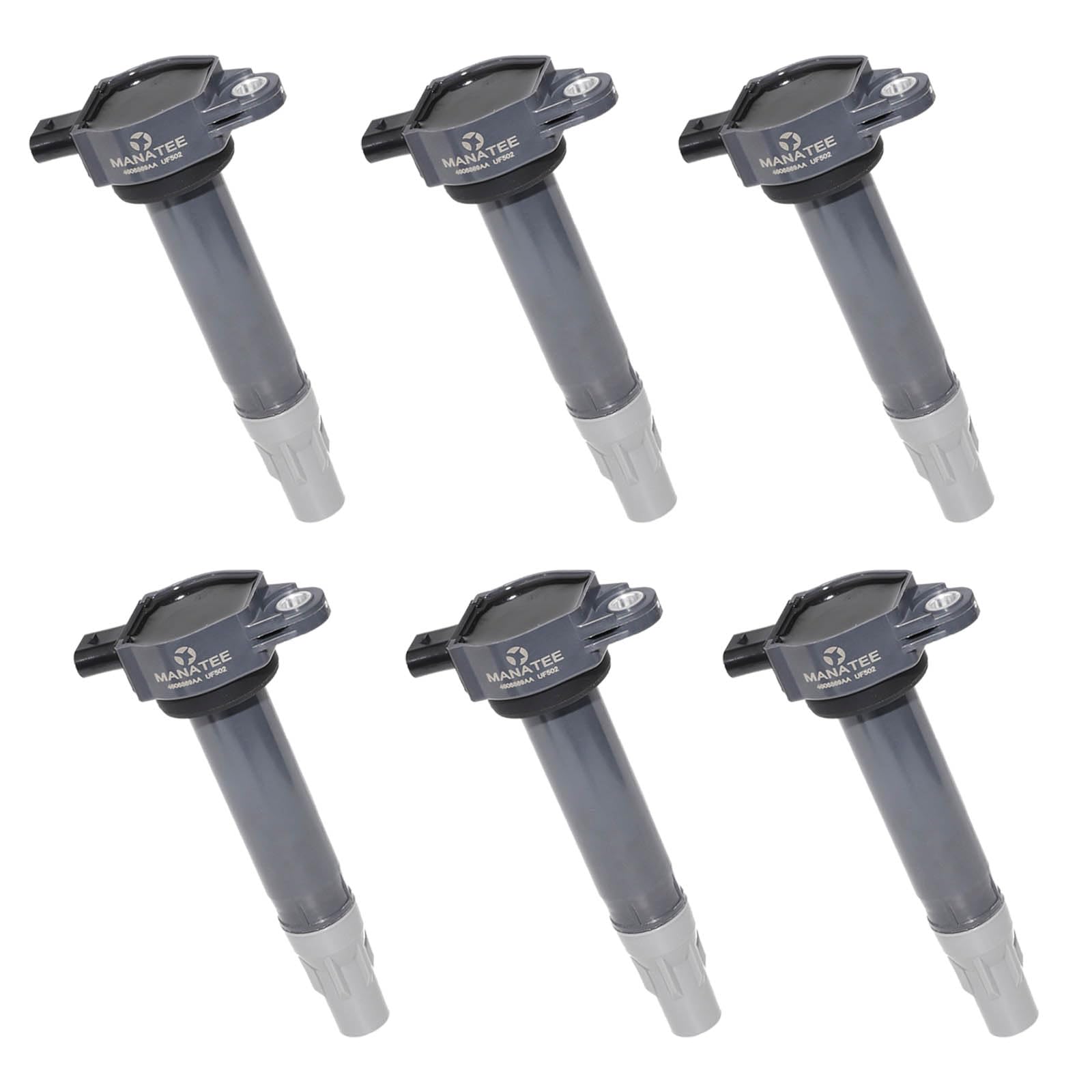 MANATEE 4606869AA Ignition Coil Pack - Compatible with Dodge Charger Nitro Magnum, Chrysler 300 Sebring Pacifica Town & Country 2.7L 3.5L 4.0L V6 (2006-2011) - Replaces 04606869AB UF502 - Set of 6 - High Performance Engine Ignition System for Smooth Acceleration & Fuel Efficiency