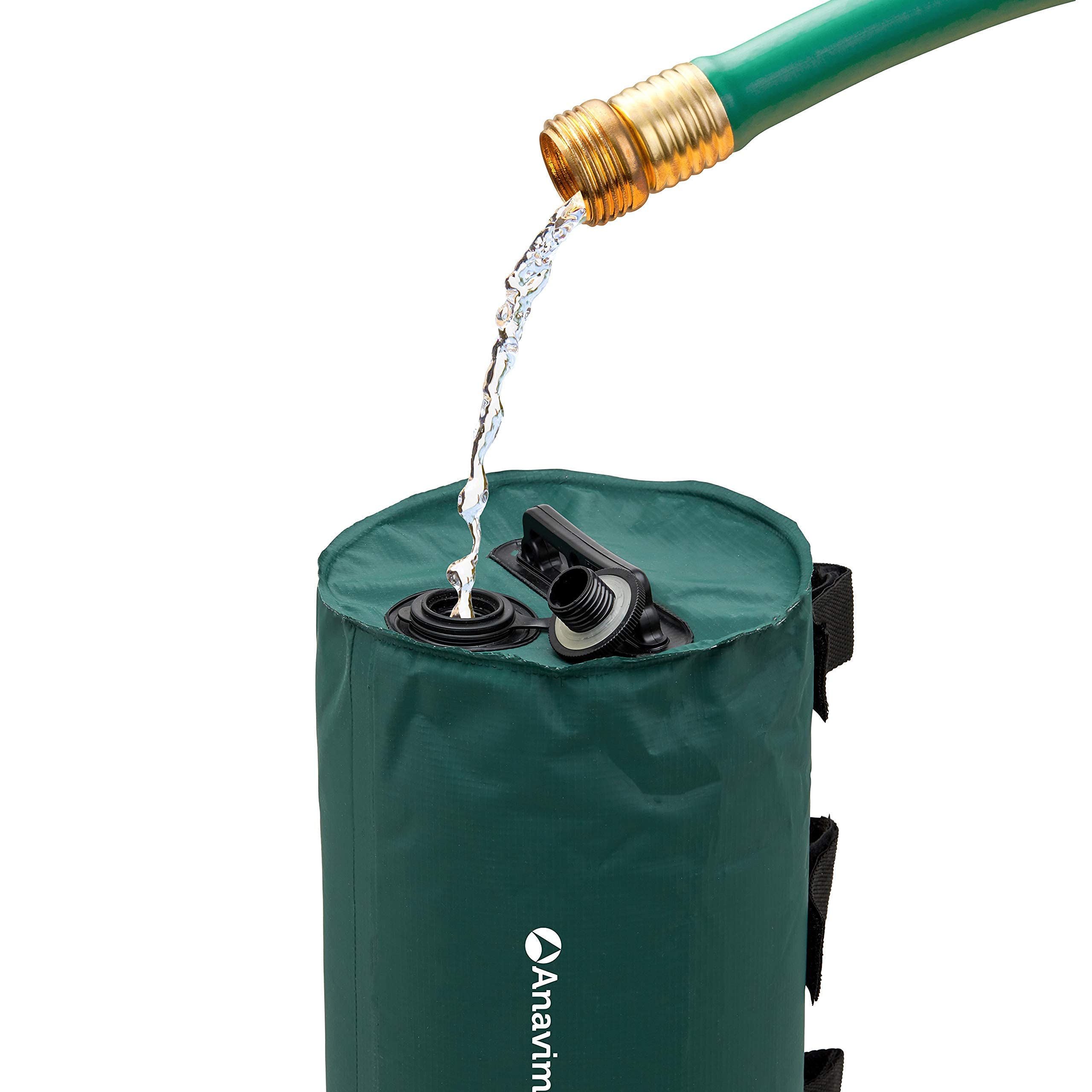 Canopy Water Weights Bags - Heavy Duty 6 Pack (Green) for Stabilizing Canopies, Tripods, Speaker Stands & Tents | Perfect for Outdoor Events, Camping, Tailgating & Beach Use