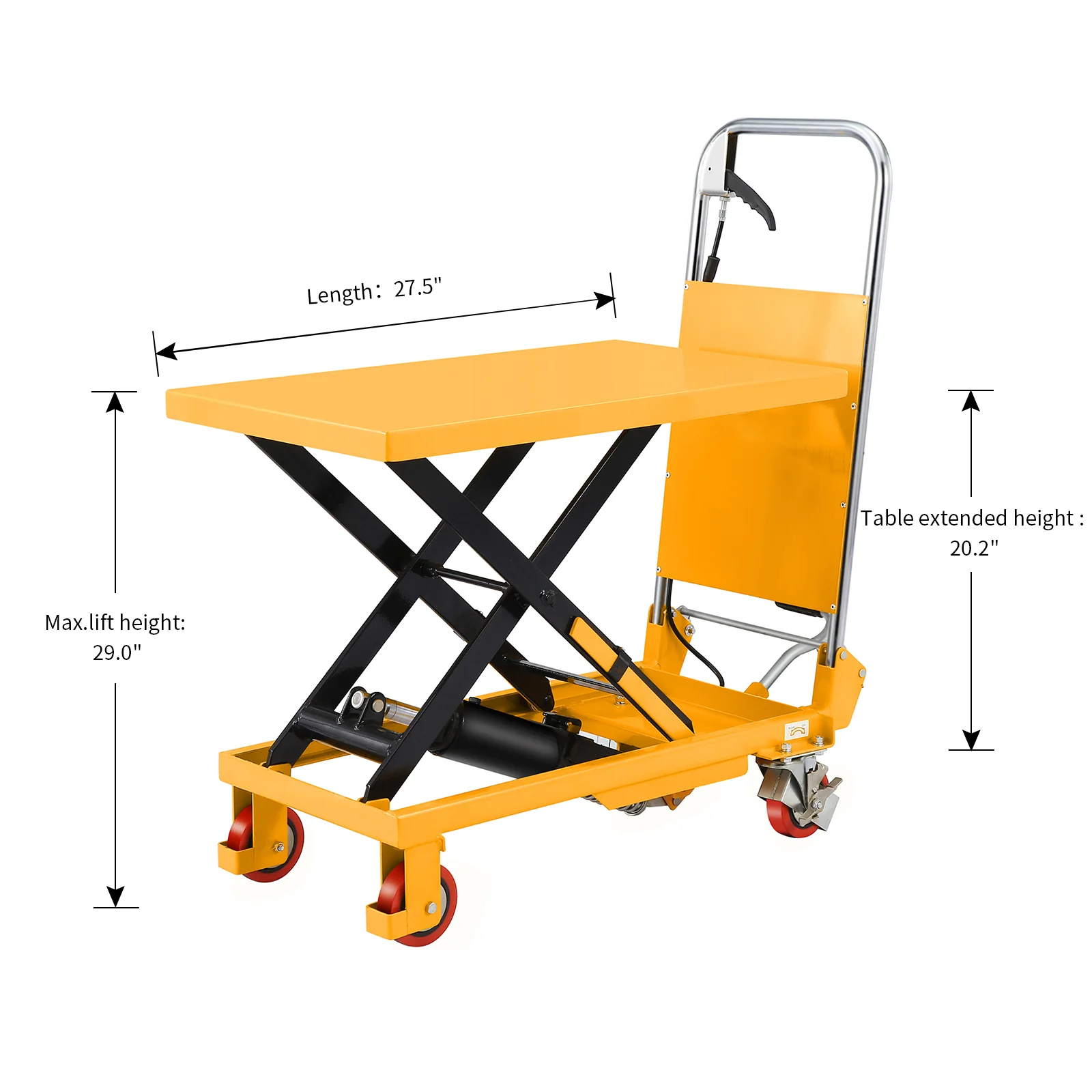 Apollolift A 2016 Single Scissor Lift Table - 330 lbs Capacity, 29