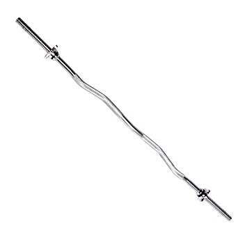 Best Threaded EZ Curl Bar for Weightlifting - Perfect for Home Gym & Strength Training