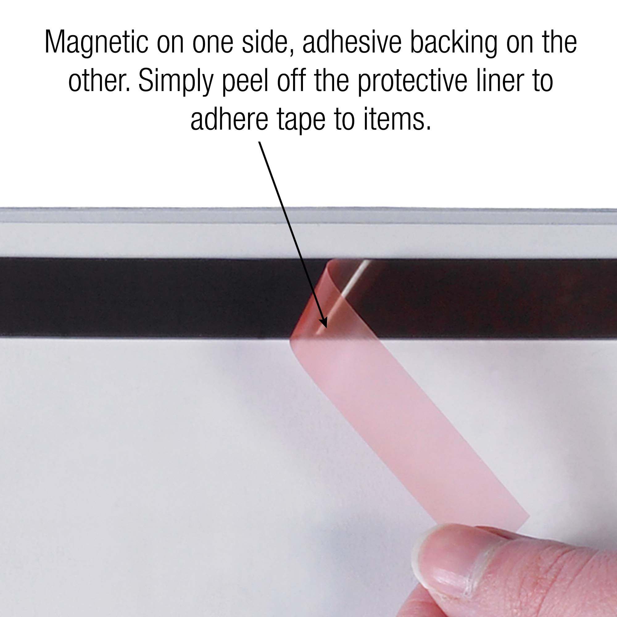 Aviditi 1 Inch x 50 Feet Strong Black Magnetic Tape with Adhesive Backing - Perfect for DIY Crafts, Home Organization, Office Supplies & School Projects (1 Roll) - Great for Fridge Magnets, Whiteboard Displays & Wall Decor