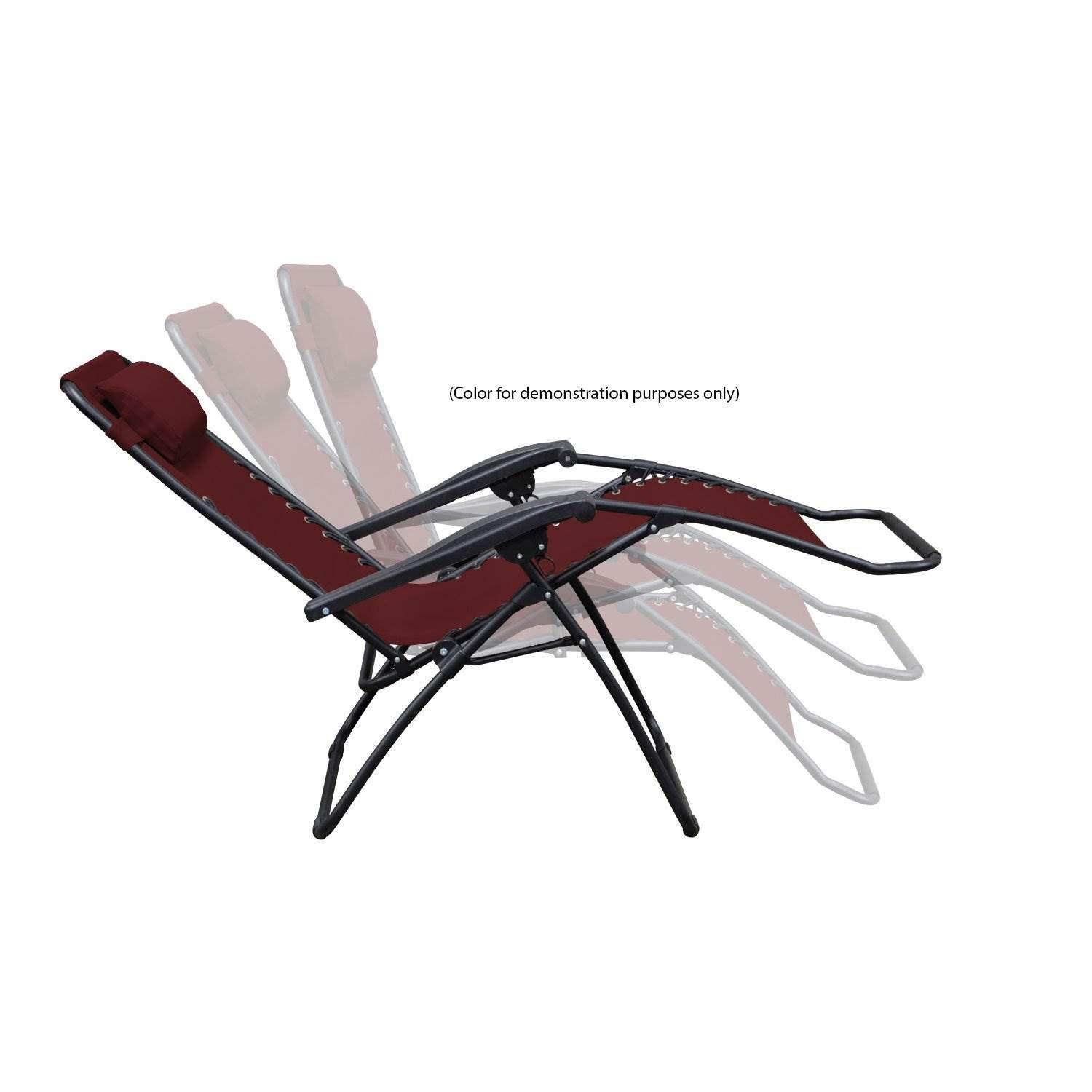 Zero Gravity Patio Chair with Canopy - Steel Frame Reclining Deck Chair for Outdoor Relaxation (Grey, Pair) - Perfect for Backyard, Poolside, and Patio Lounging