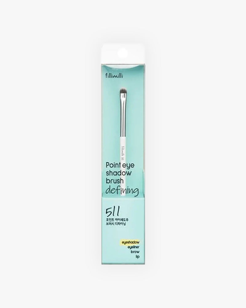 FILLIMILLI Precision Point Eyeshadow Brush 511 - Professional Makeup Brush for Smokey Eye, Cut Crease & Eyeliner - Perfect for Detailed Eyeshadow Application & Makeup Artistry
