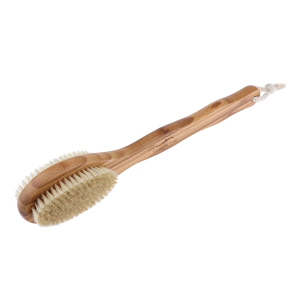 Dual-Sided SPA Bath Brush with Long Handle - Exfoliating & Massaging Back Scrubber for Deep Cleansing & Improved Blood Circulation | Perfect for Shower, Bath & Body Care Routine
