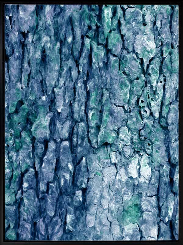 Crackling Moss Canvas Art Print - Nature Inspired Wall Decor for Living Room, Bedroom & Office | Handmade Botanical Artwork