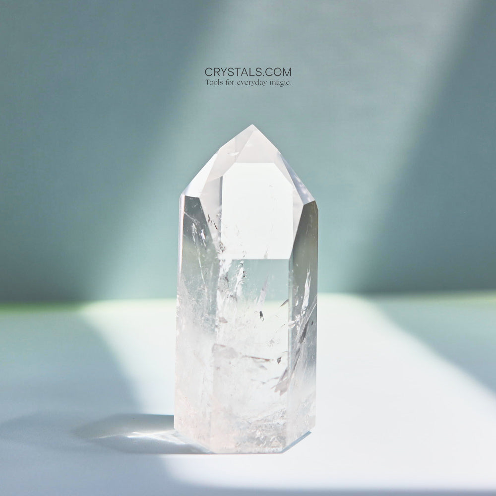 Natural Clear Quartz Crystal Point - Healing Stone for Meditation, Energy Cleansing & Chakra Balancing | Perfect for Home Decor, Yoga & Spiritual Practices