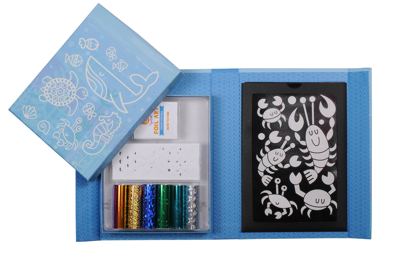 Foil Art Under the Sea - DIY Ocean Themed Craft Kit for Kids & Adults - Perfect for Home Decor, Scrapbooking & Party Activities