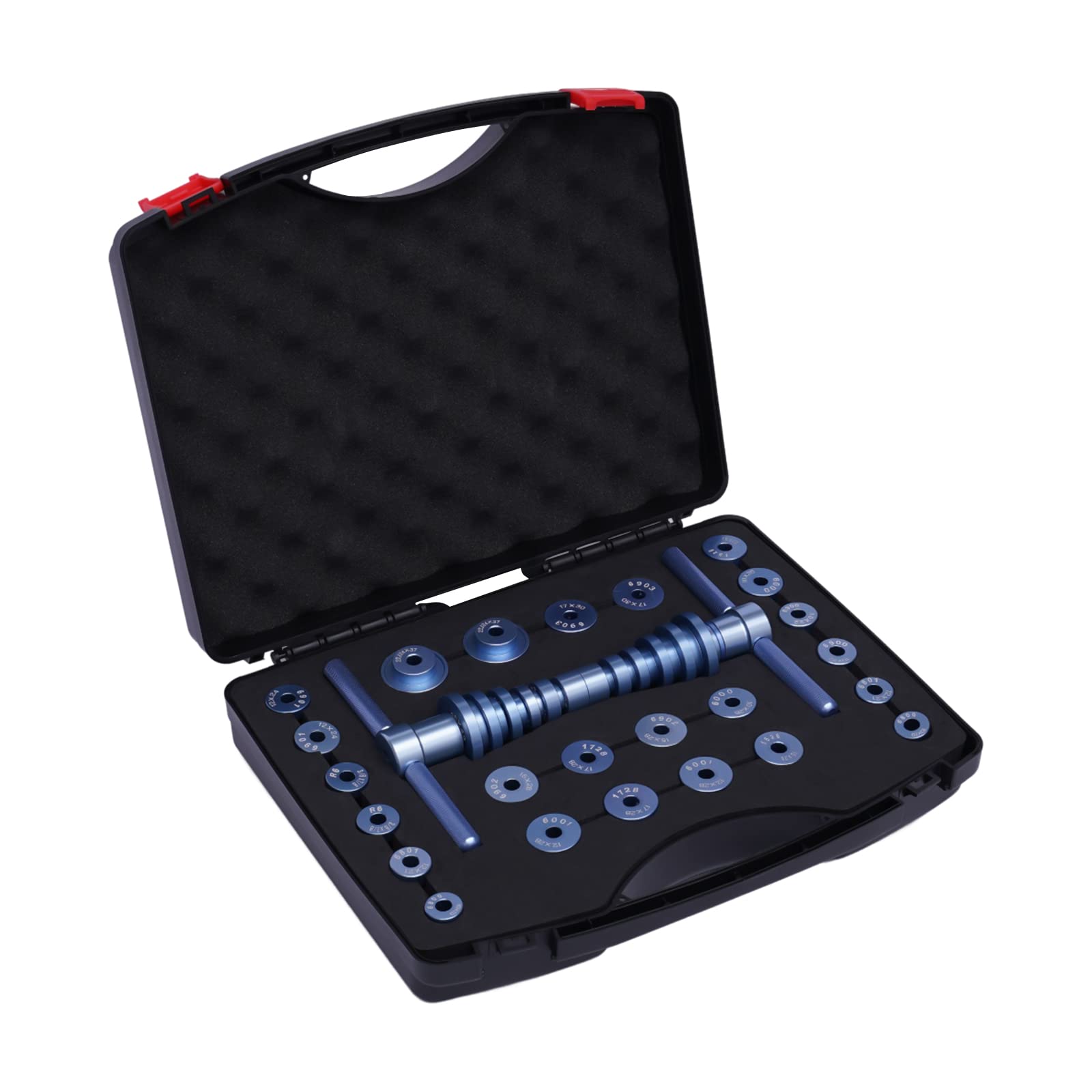 **25-Piece Bicycle Bearing Press Tool Kit - Universal Headset Press for Wheels, Hub, BB Axis Installation & Repair - Includes Flower-Drum, Column Foot & Middle Axle Tools - Perfect for DIY Bike Maintenance & Professional Repairs**
