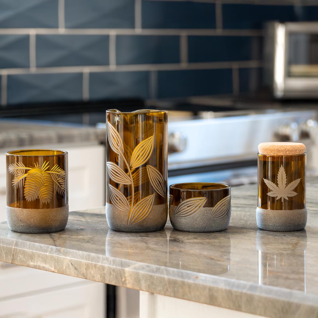 Eco-Friendly 3.5 Inch Stash Jar with Cork Stopper - 2 Pack Gift Box Set | Perfect for Storing Herbs, Spices & Small Treasures | Sustainable Home & Kitchen Storage Solution