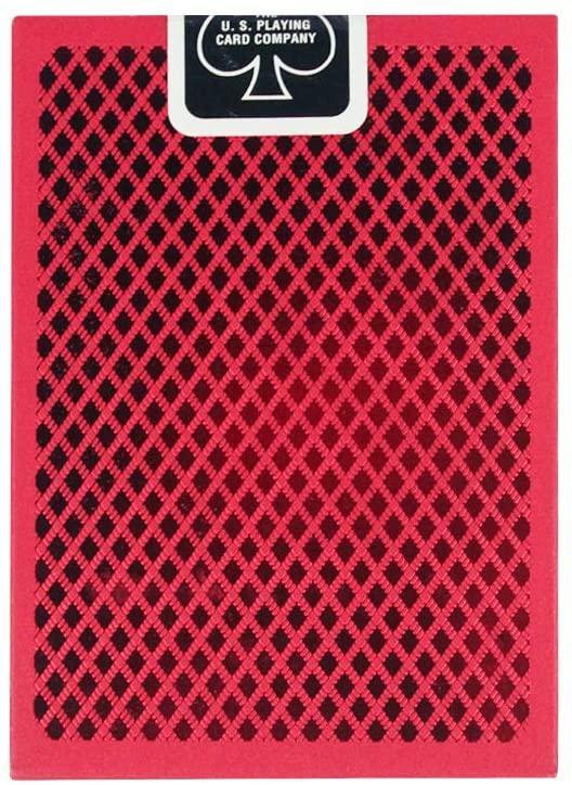 Premium Bee MetalLuxe Red Playing Cards - Elegant & Durable for Poker, Magic Tricks, and Cardistry | Perfect for Game Nights, Collectors, and Professional Performers
