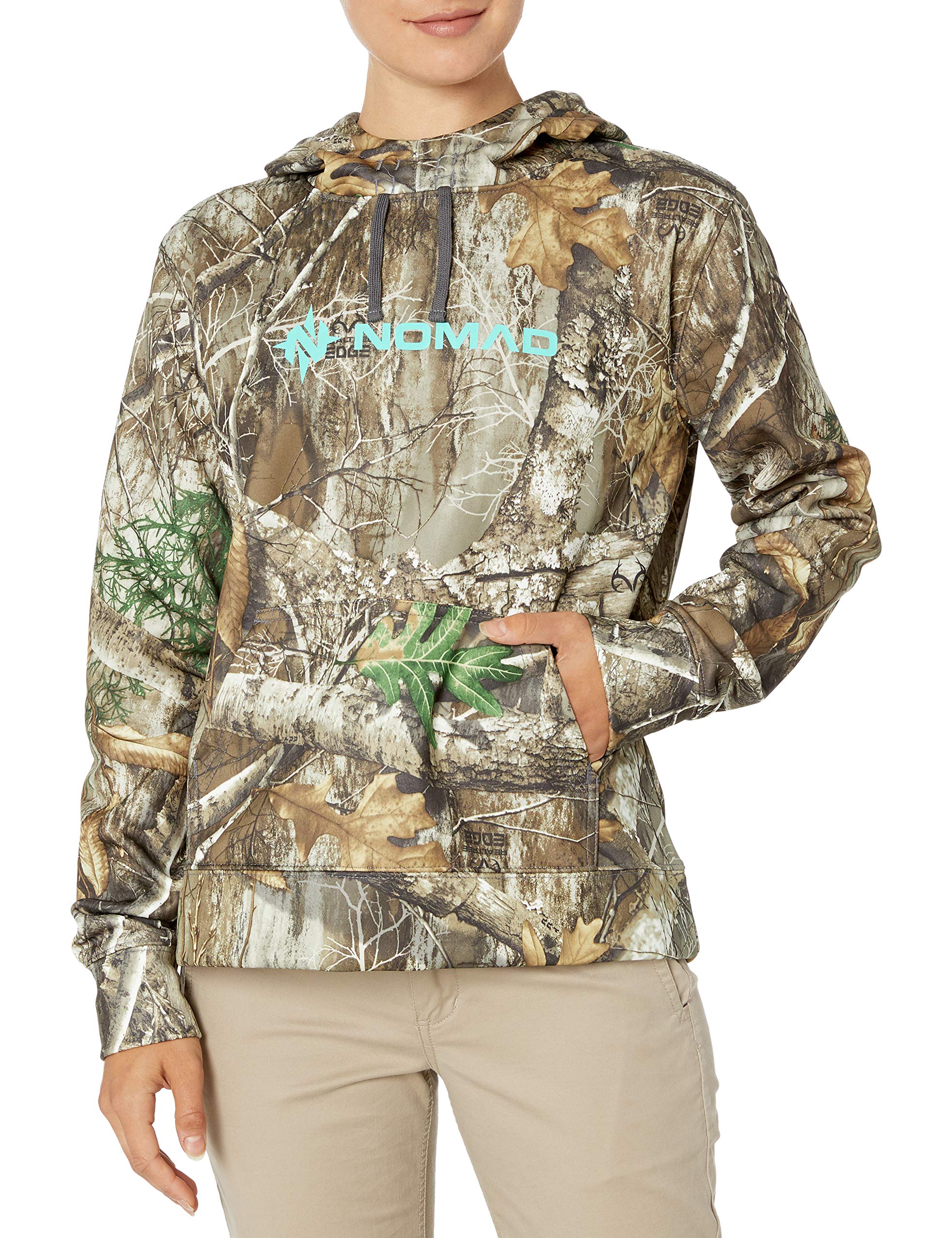 Nomad Women's Southbounder Camo Hoodie - Scent Control & Stain Resistant Hunting Jacket for Waterfowl & Outdoor Adventures | Perfect for Duck Hunting, Turkey Season & Cold Weather Camping