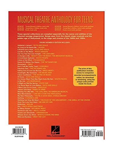 Musical Theatre Anthology for Teens - Young Women's Edition | Softcover Book with Online Audio Access | Perfect for Auditions, Performances & Voice Lessons