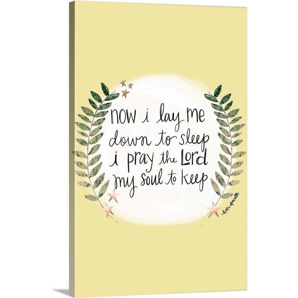 Prayer Canvas Wall Art Print - Inspirational Religious Home Decor for Living Room, Bedroom & Office - Perfect for Meditation & Spiritual Spaces