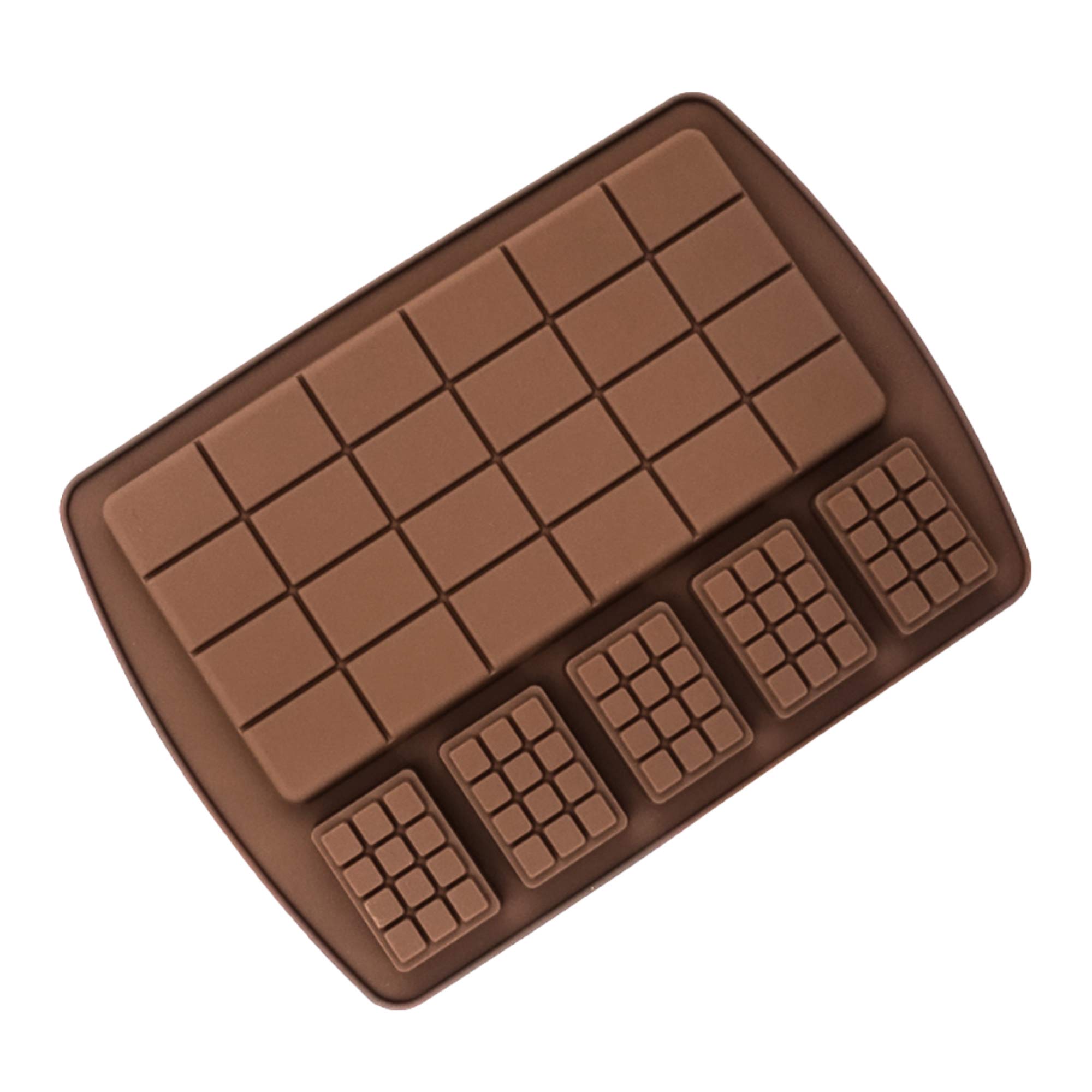 5-Piece Mini Chocolate Silicone Mold Set with Break-Apart Design - DIY Candy, Protein, Cake Decorating, Baking, Jelly Molds for Ice Trays & Kitchen Tools - Perfect for Homemade Treats, Party Favors, and Gift Making
