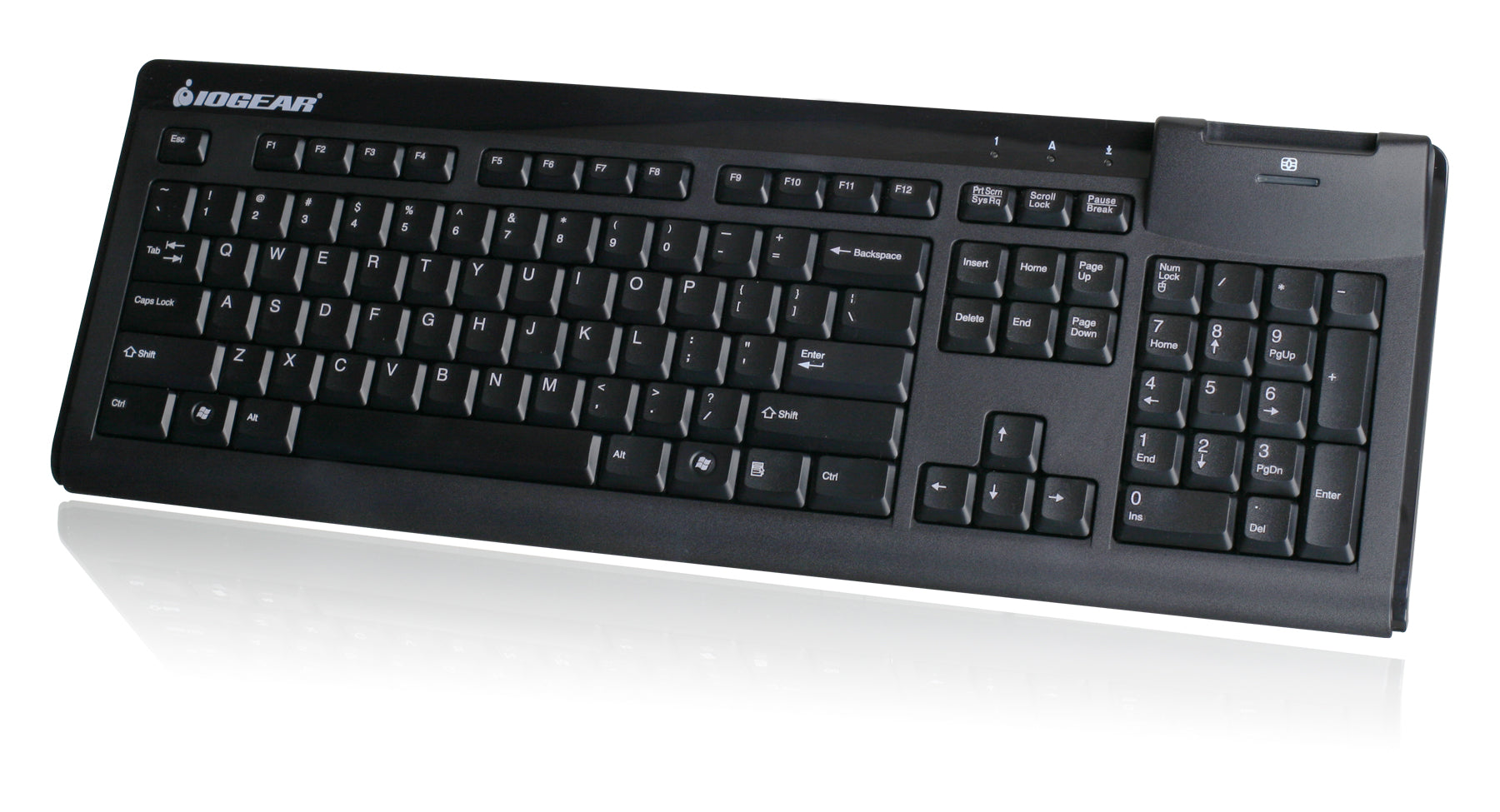 TAA Compliant Smart Card Reader Keyboard - Secure & Fast USB Smart Card Reader for Government & Financial Transactions | Ideal for Secure Login, Digital Signatures & Online Banking