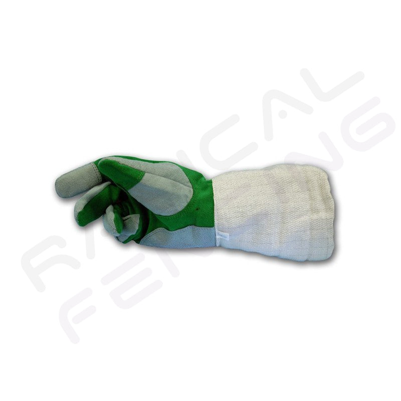 RF PR Prieur Electric Fencing Sabre Glove - Premium Leather & Lamé for Dueling & Training - Perfect for Fencing Competitions & Practice Sessions