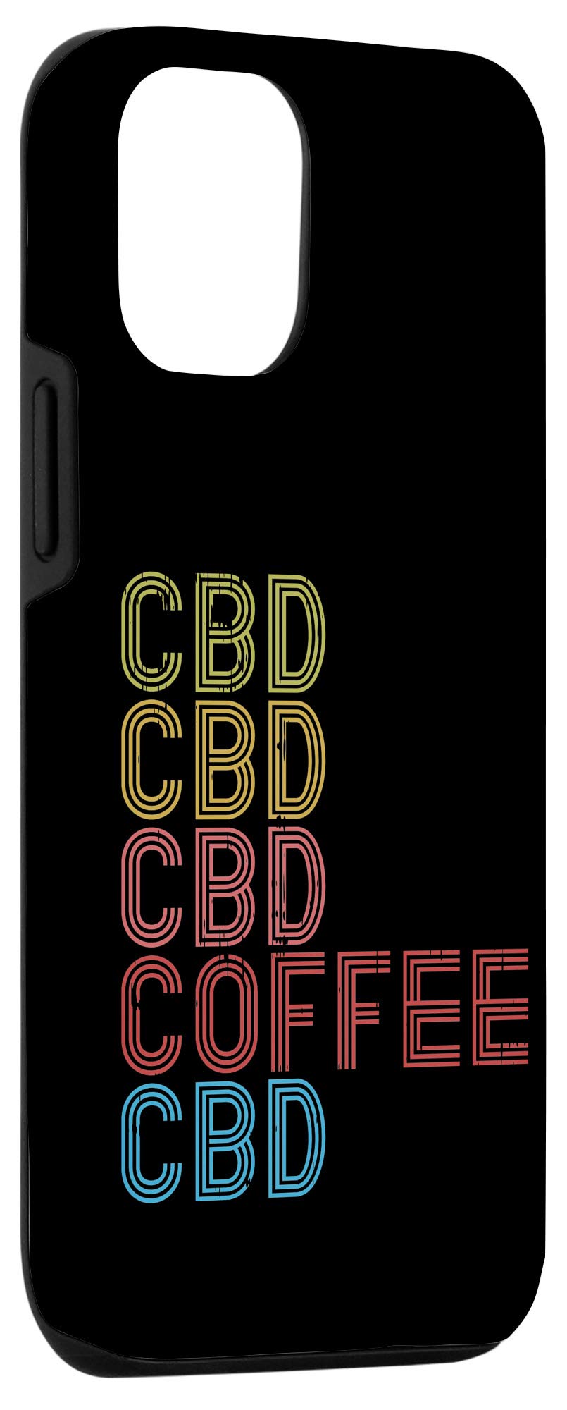 Premium CBD Hemp Oil Gift Case for iPhone 12/12 Pro - Retro Cannabis Design - Perfect for Relaxation, Stress Relief & Wellness Gifting