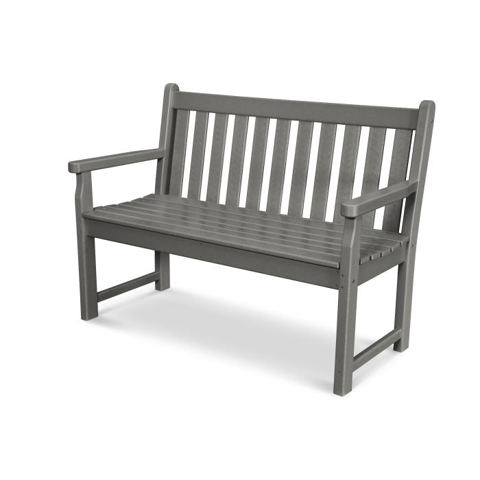 POLYWOOD Traditional 48-Inch Outdoor Garden Bench - Durable & Weather-Resistant for Patio, Deck, and Backyard Seating