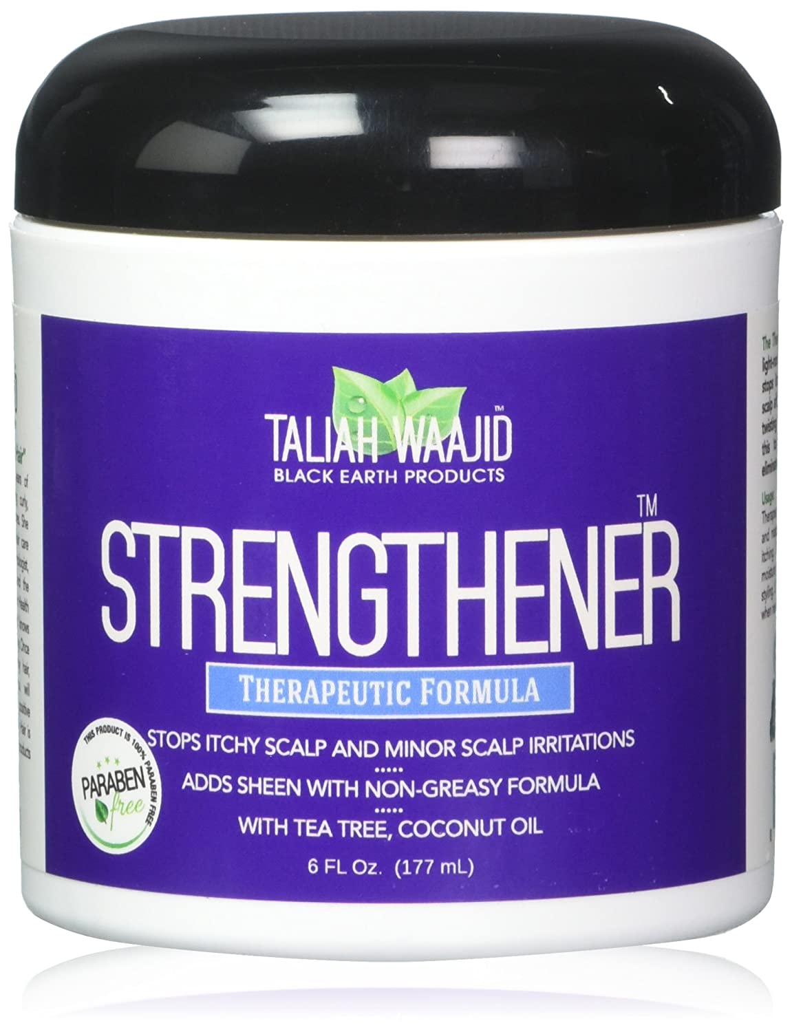 TALIAH WAAJID Black Earth Strengthening Shampoo for Natural Hair - 6 oz | Deep Cleansing & Moisturizing for Curly, Coily & Kinky Hair Types | Perfect for Daily Use & Hair Growth Routine