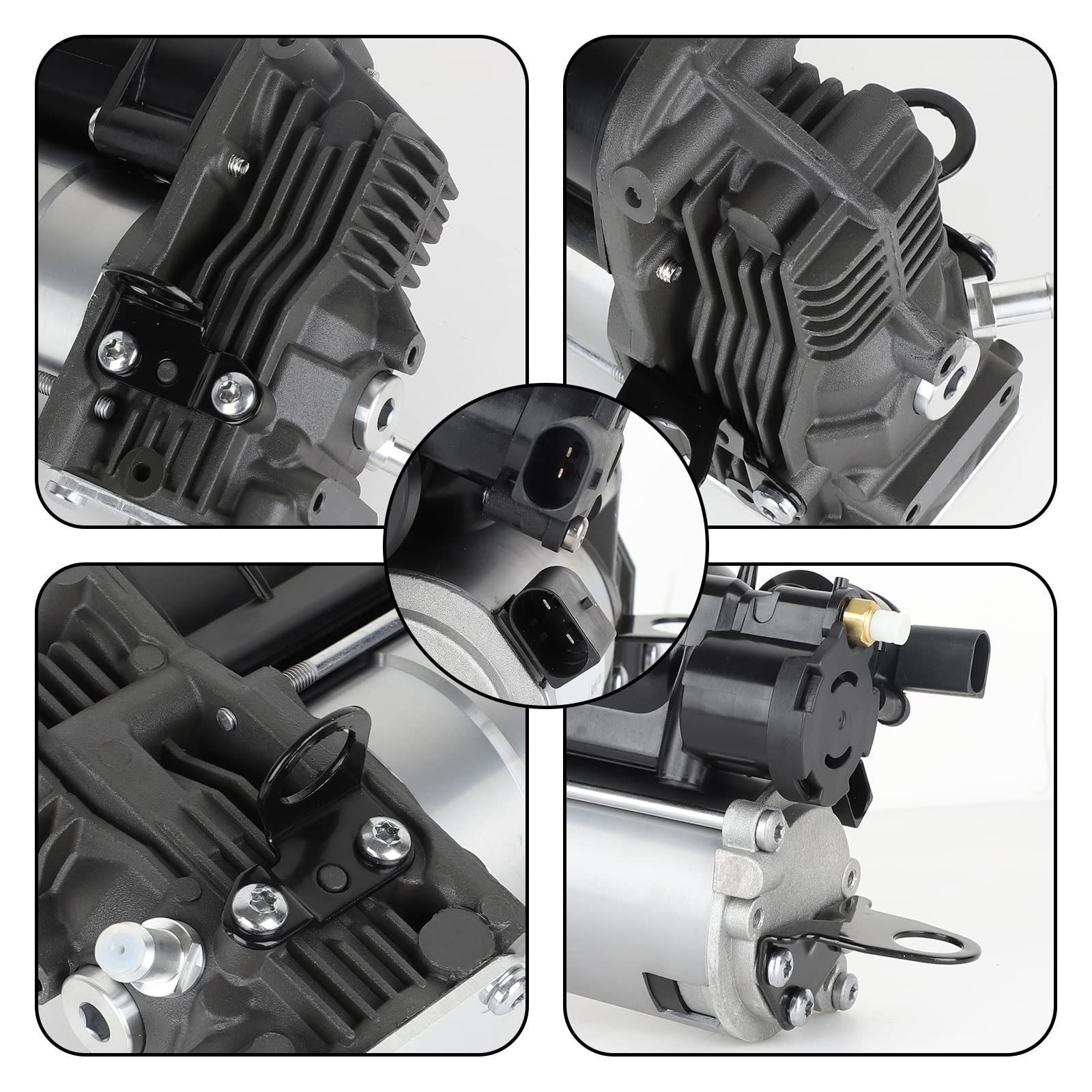 Mercedes-Benz Air Suspension Compressor Pump Replacement for CL550 CL600 CL63 AMG CL65 AMG (2007-2013) & S350 S400 S550 S600 S63 AMG (2012-2013) - OEM 2213201604 Fit - Perfect for Smooth Ride & Off-Road Adventures