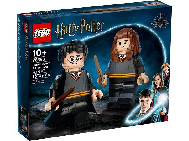 LEGO Harry Potter 76393 Harry & Hermione Minifigures Set – Collectible Building Toy for Kids, Fans, and Gift Ideas – Perfect for Play, Display, and Harry Potter Themed Parties