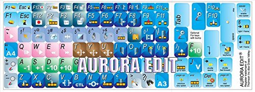 Aurora Edit Keyboard Sticker - Perfect for Laptops & Typing