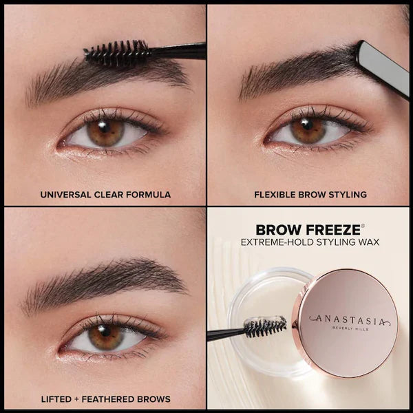 Anastasia Beverly Hills Brow Freeze Extreme Hold Laminated Look Eyebrow Wax - Long-Lasting Brow Styling for Flawless, Natural-Looking Brows - Perfect for Everyday Makeup & Special Occasions