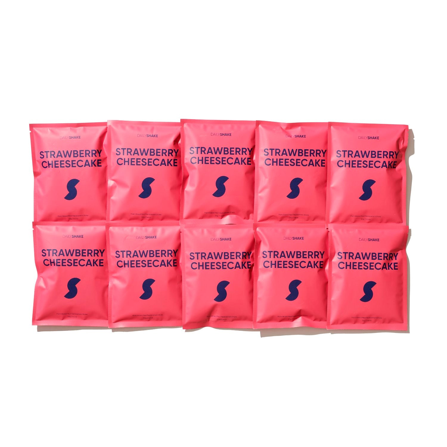 Strawberry Cheesecake Meal Replacement Shake - 10 Single Serve Packets | High Protein, Low Calorie for Weight Loss & Healthy Lifestyle | Perfect for Breakfast, Post-Workout or On-the-Go Nutrition