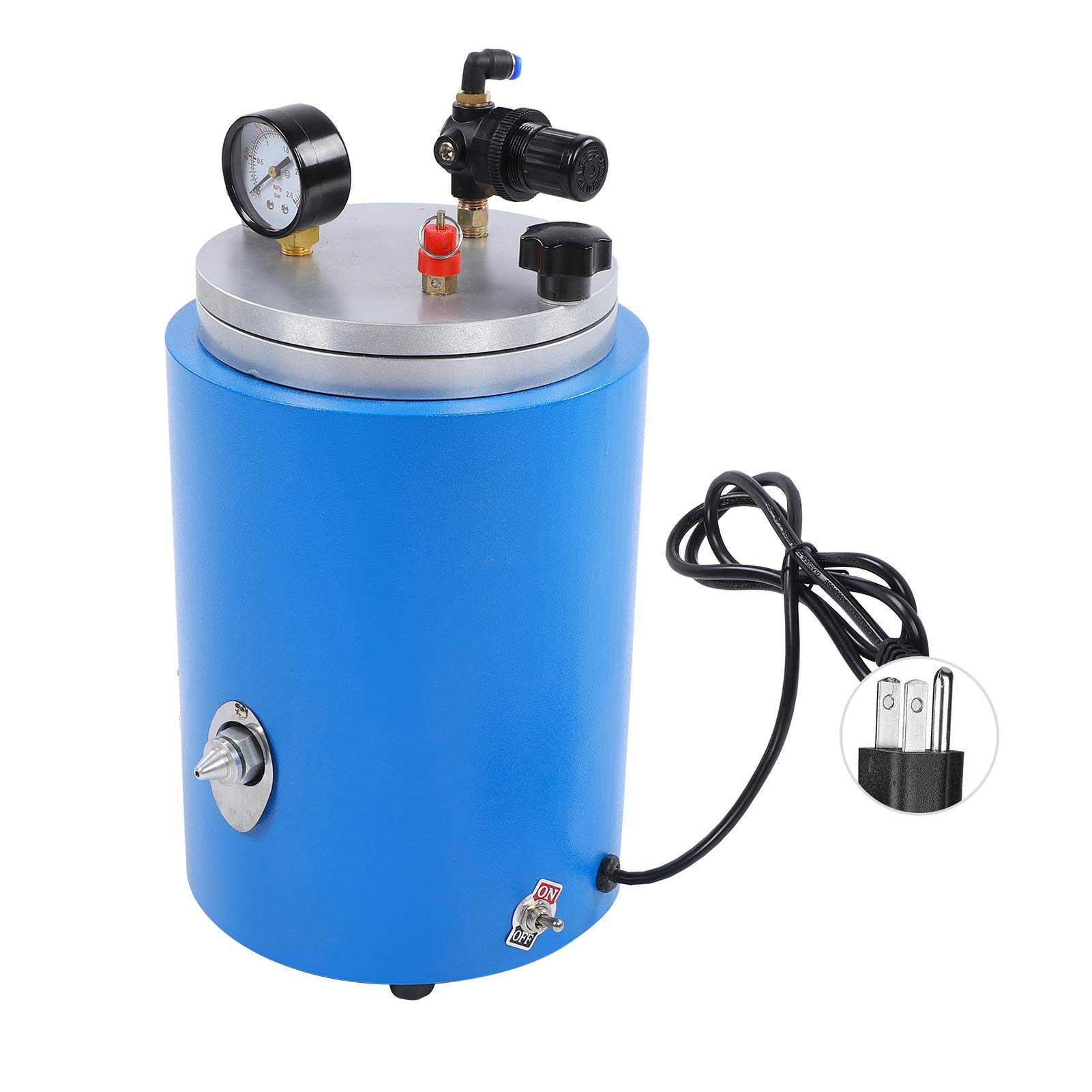 GLOGLOW Round Vacuum Wax Injector Jewelry Tool - Blue Cylinder Wax Injection Machine for Jewelry Making, Beading & Complex Jewelry Design - Perfect for Wax Casting, Ring Making & DIY Jewelry Crafting