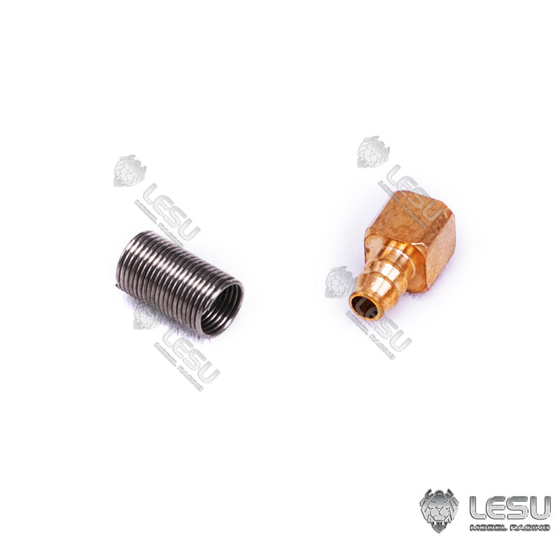 1:14 Scale Brass Nozzle 2.5x1.5mm Copper Pipe Fitting for Hydraulic RC Excavator, Dumper Truck, Loader & Forklift Models - Perfect for DIY Construction Vehicle Upgrades and Miniature Hydraulic System Repairs