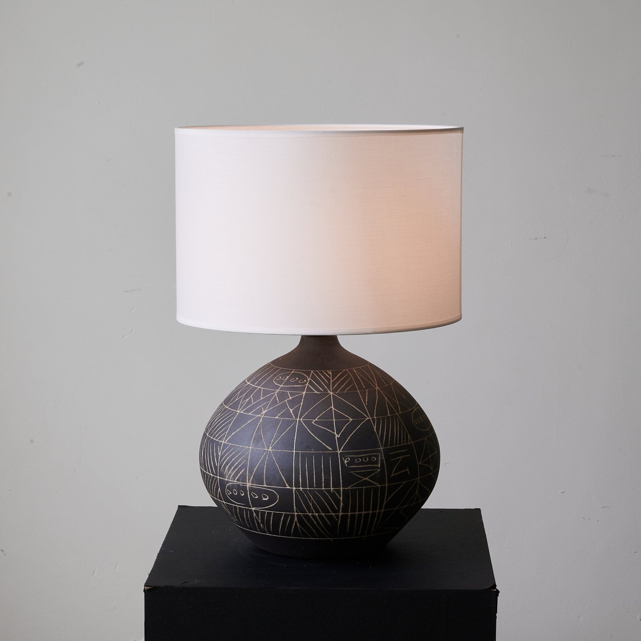Lunari Etch Table Lamp - Modern LED Nightstand Light with Touch Control, Dimmable Bedside Lamp for Bedroom, Living Room, Office & Nursery Decor