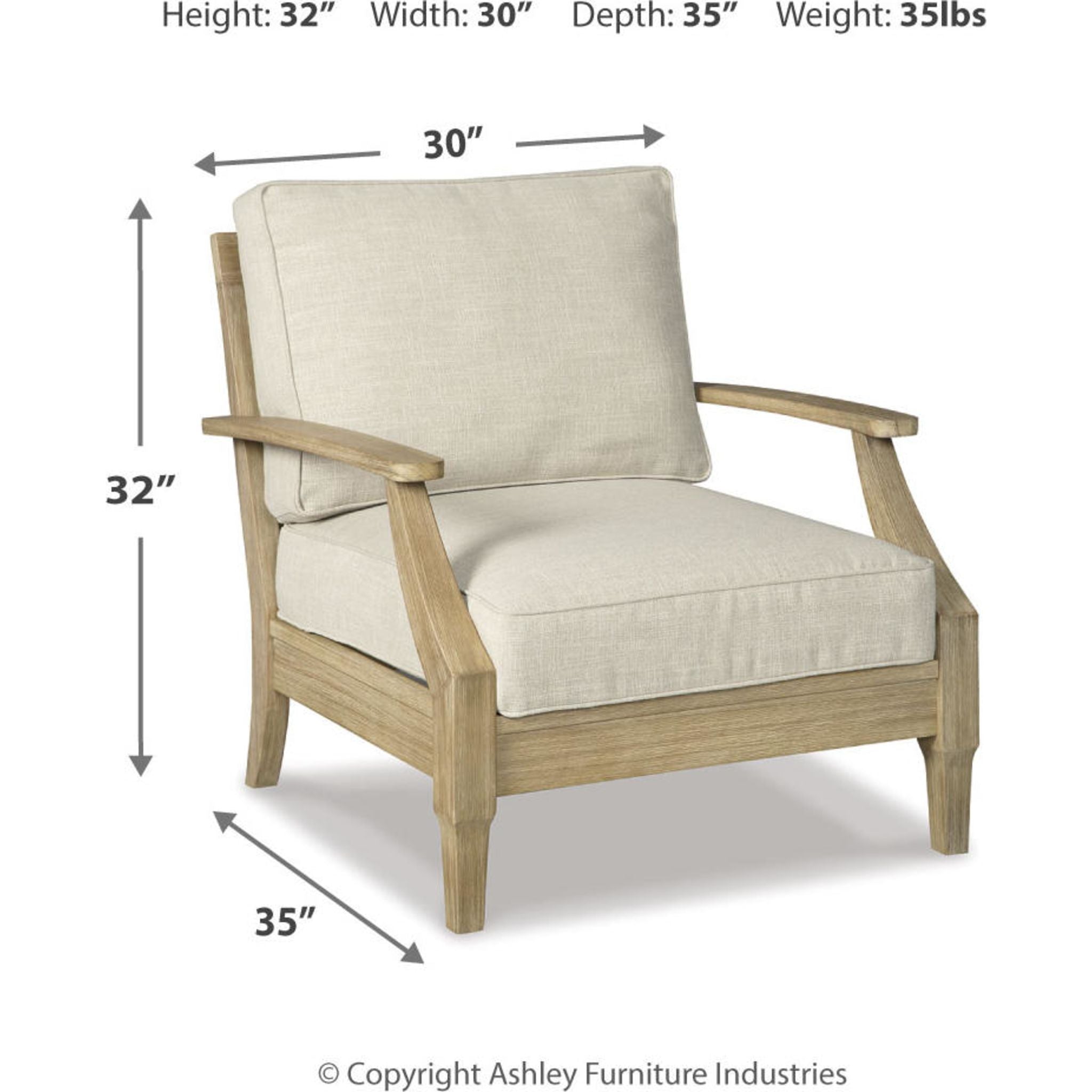 Clare View 3-Piece Outdoor Patio Furniture Set - Perfect for Garden, Deck, Backyard & Poolside Relaxation