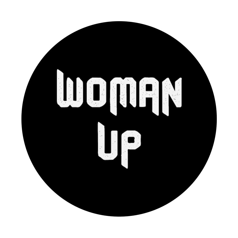 Woman Up Strong Fitness Lifting Motivation Gym Training Gift - PopSockets Grip and Stand for Phones and Tablets | Perfect for Workouts, Yoga & Outdoor Activities