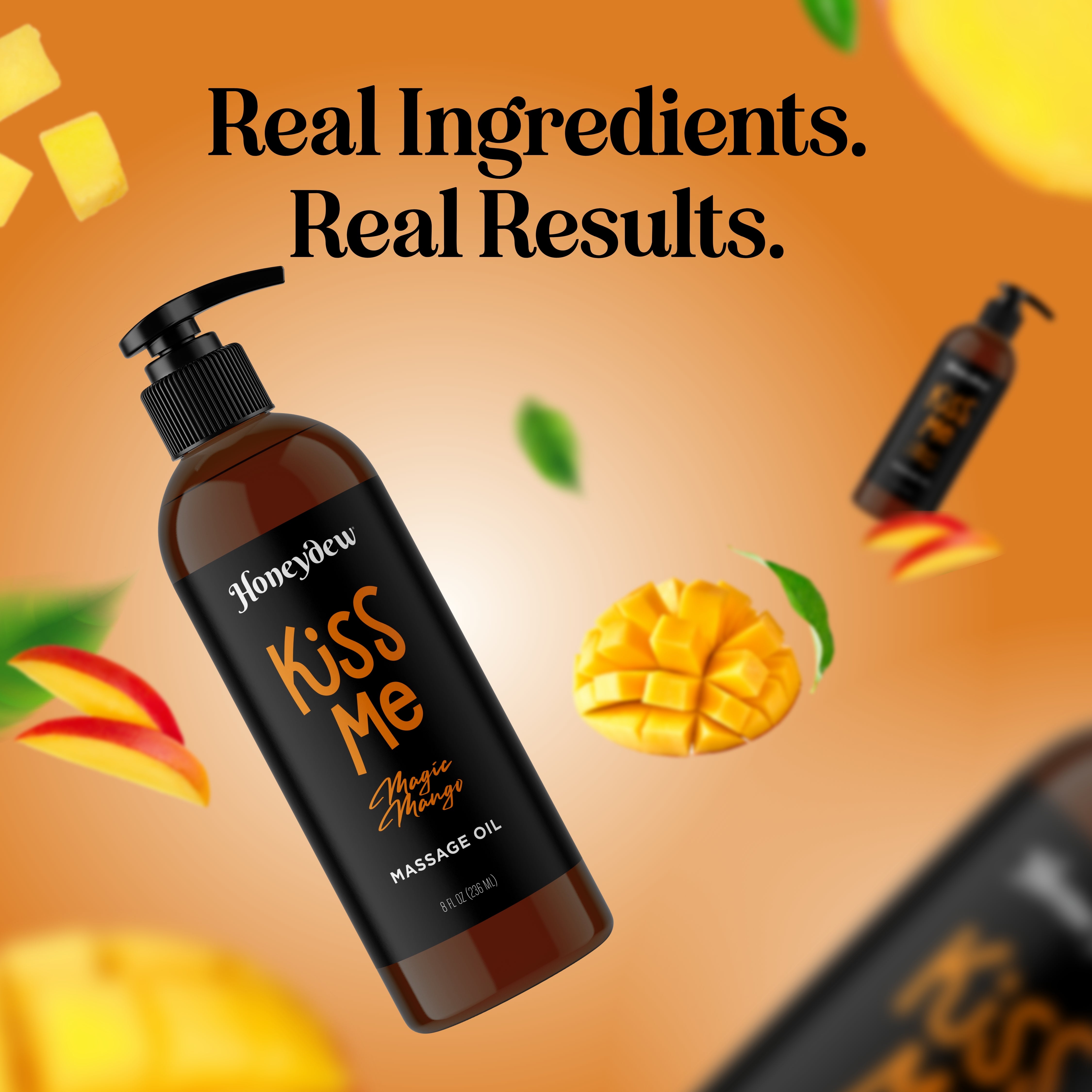 Premium Mango Massage Oil for Relaxation & Aromatherapy - 100% Natural & Hydrating - Perfect for Couples Massage, Spa Days & Stress Relief