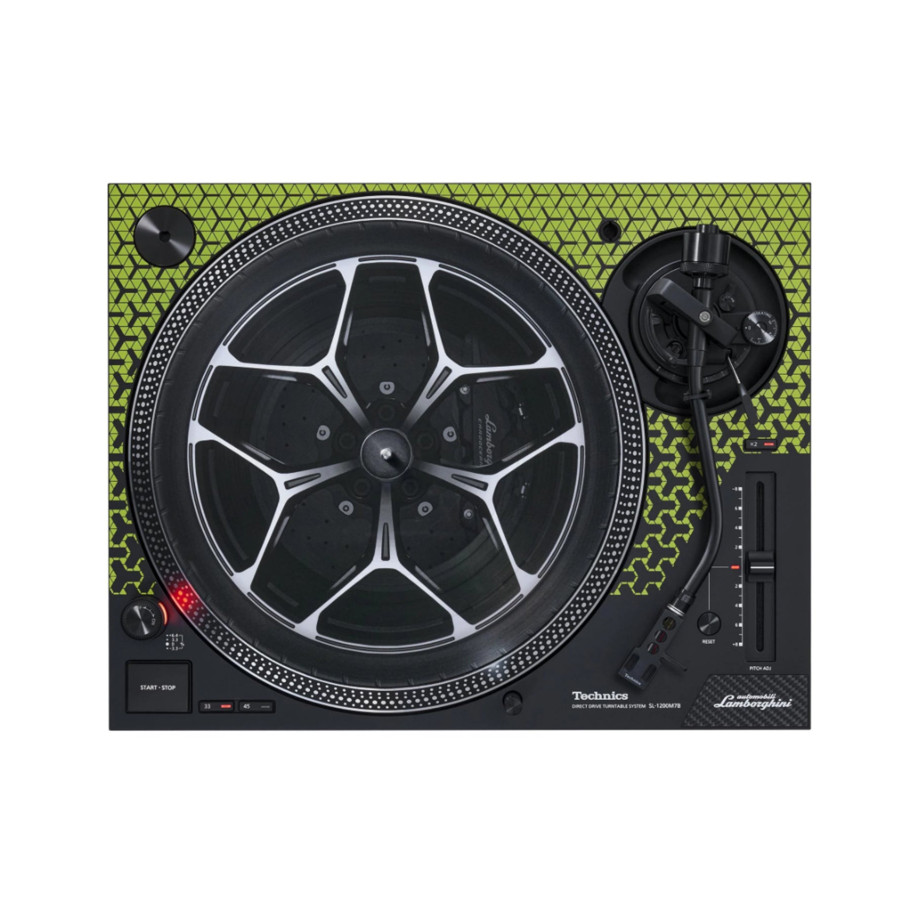 Technics SL-1200M7 Special Edition Lamborghini Direct Drive Professional DJ Turntable - Limited Clearance Open Box - Perfect for DJing, Music Production & Vinyl Collectors