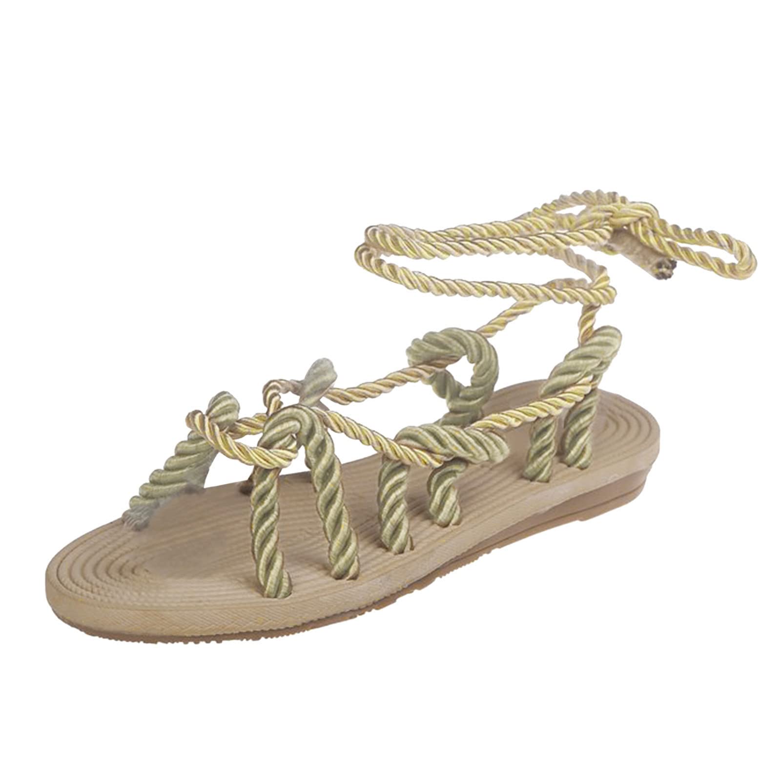 Women's Colorblock Flat Sandals - Cross Strap Beach Sandals for Ladies - Comfortable & Fashionable Summer Footwear for Walking, Travel, and Beach Vacations
