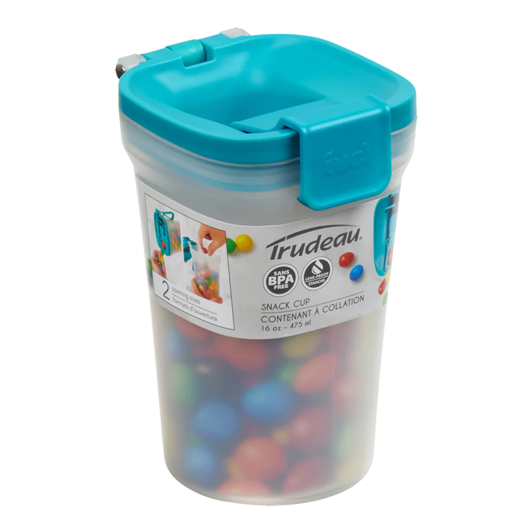Fuel Snack Bin Container - Tropical Blue | Airtight Food Storage for Snacks, Cereal & Dry Goods | Perfect for Kitchen, Pantry & Camping Trips