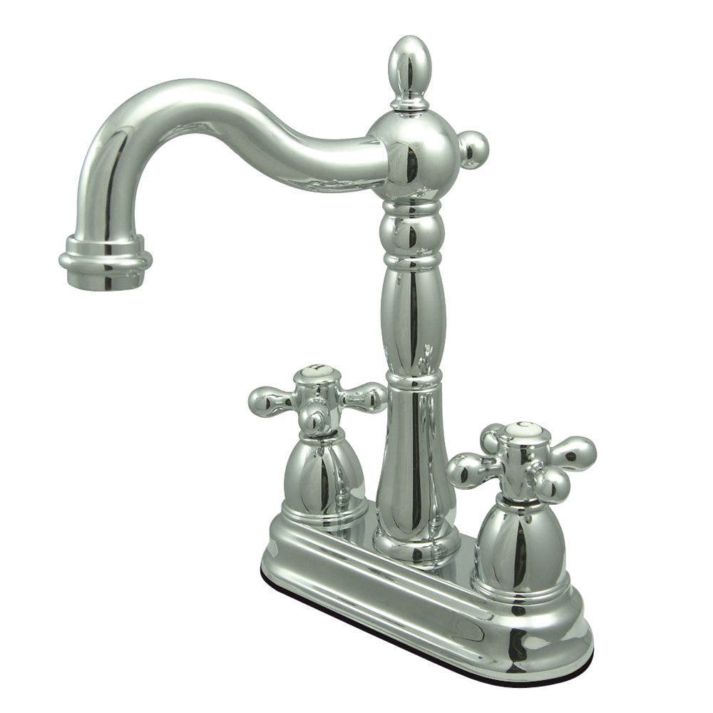 Kingston Brass KB1495AX Heritage Two Handle Bar Faucet - Vintage Style Sink Faucet for Kitchen & Wet Bar - Perfect for Farmhouse, RV, and Outdoor Use