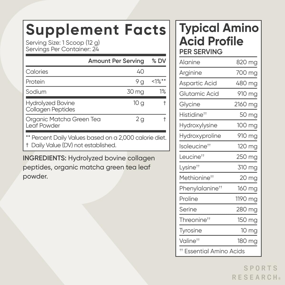 Premium Collagen Peptides Powder with Organic Japanese Matcha Green Tea - Hydrolyzed Collagen Protein Supplement for Skin, Hair & Joint Support - Gluten Free, Non-GMO, Sugar Free - Perfect for Smoothies, Coffee & Baking Recipes