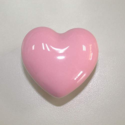 Pink Heart-Shaped Cabinet Door Handle Kit - Vintage Drawer & Cupboard Knobs & Pulls for Bedroom, Kitchen, Bathroom & DIY Furniture Upgrade