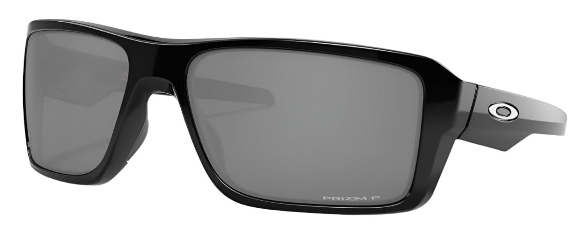 Oakley Double Edge Prizm Polarized Sunglasses - Black Matte Frame with Polarized Lenses for Running, Cycling & Outdoor Sports