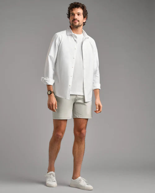 Rhone Men's 7 Inch Commuter Shorts - Quick-Dry Athletic Shorts with Pockets for Running, Gym & Travel | Stone Color