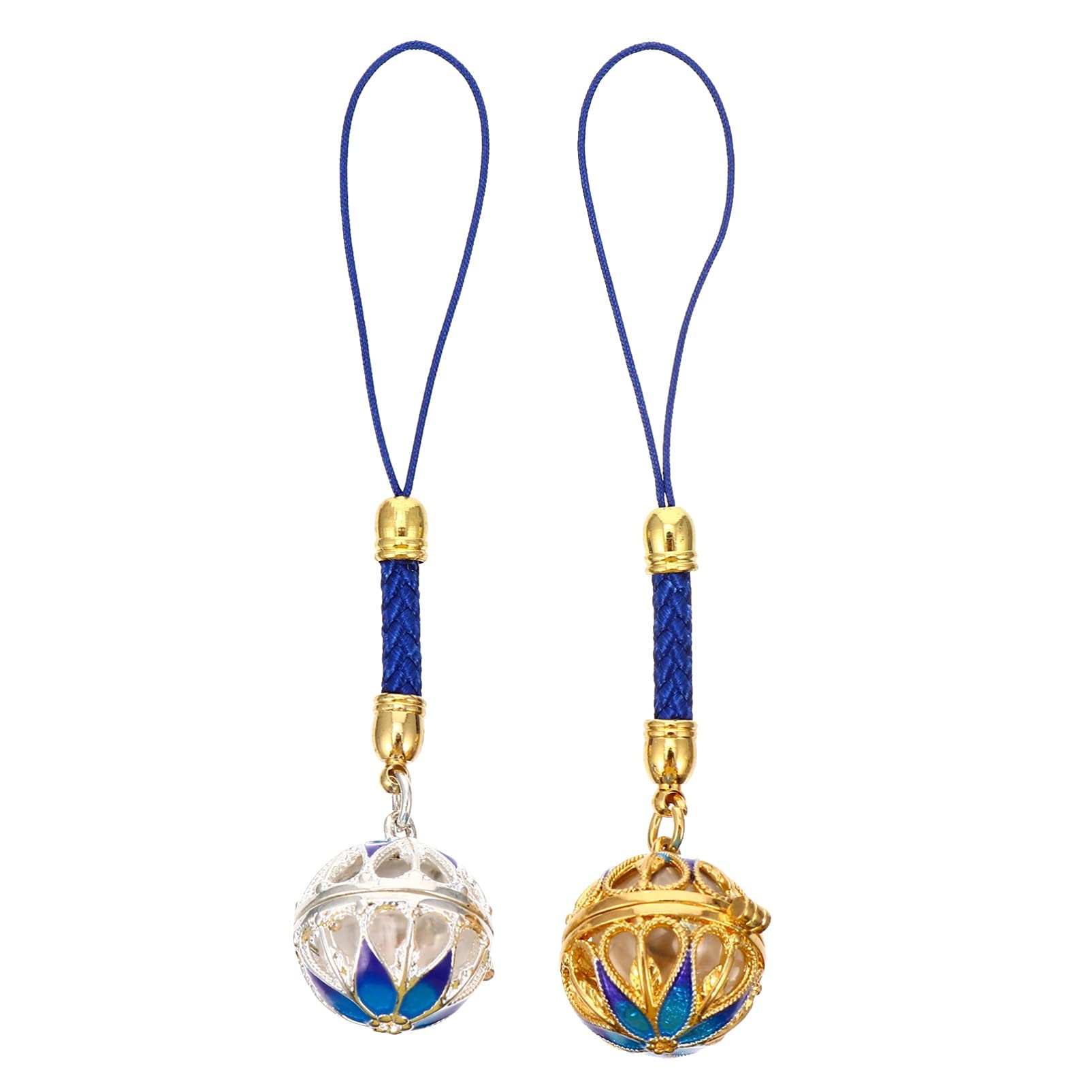 EXCEART 2-Pack Aromatherapy Essential Oil Diffuser Necklace Pendant - Reusable Locket Jewelry for Women, Car & Phone Charms - Perfect Gift for Yoga, Meditation & Stress Relief