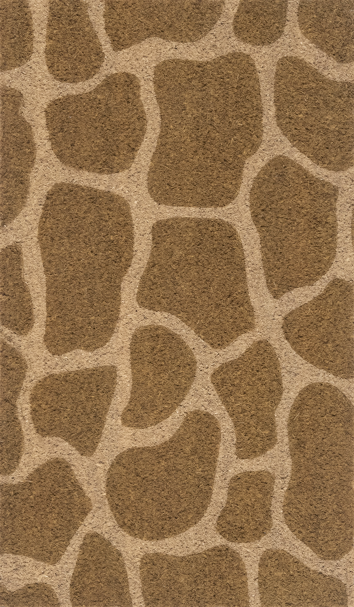 Natural Giraffe Spotted Coir Doormat - Eco-Friendly & Durable Entryway Rug for Home, Porch, Patio or Front Door Decor