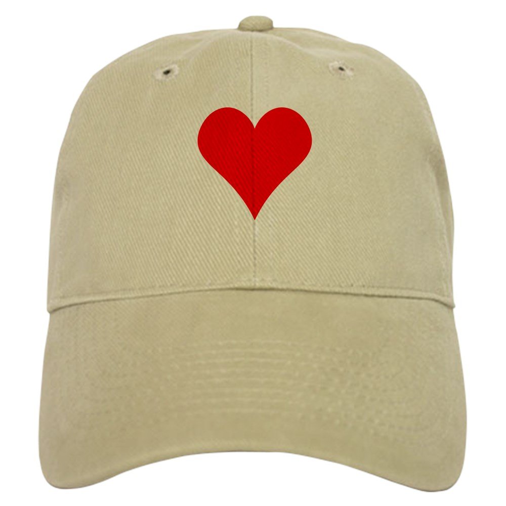 Simple Red Heart Baseball Cap - Adjustable Unisex Dad Hat for Casual Wear, Sports & Outdoor Activities | CafePress