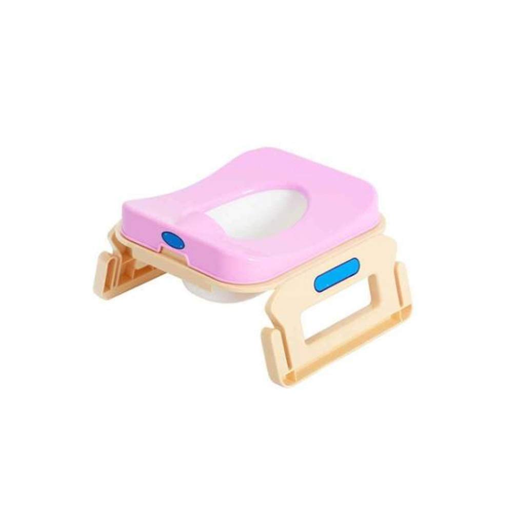 XLEVE Portable Folding Baby Potty Chair - Kids Travel Toilet Training Seat for Boys & Girls, Lightweight Plastic Child Potty for Home & Outdoor Use (Color: C) | Ideal for Travel, Camping & Potty Training